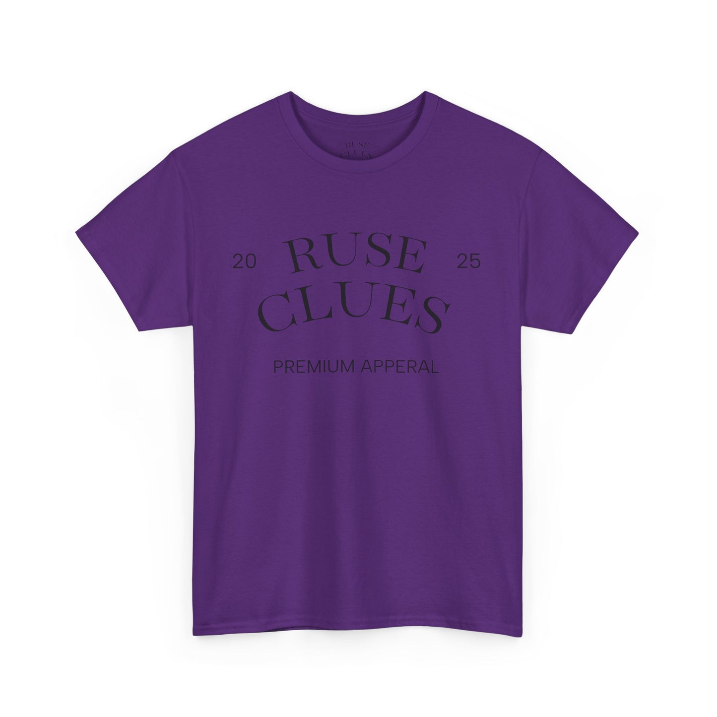 Unisex Heavy Cotton RUSE CLUES Tee | Casual Wear, Gift for Him, Gift for Her, Trendy Apparel, Everyday Style