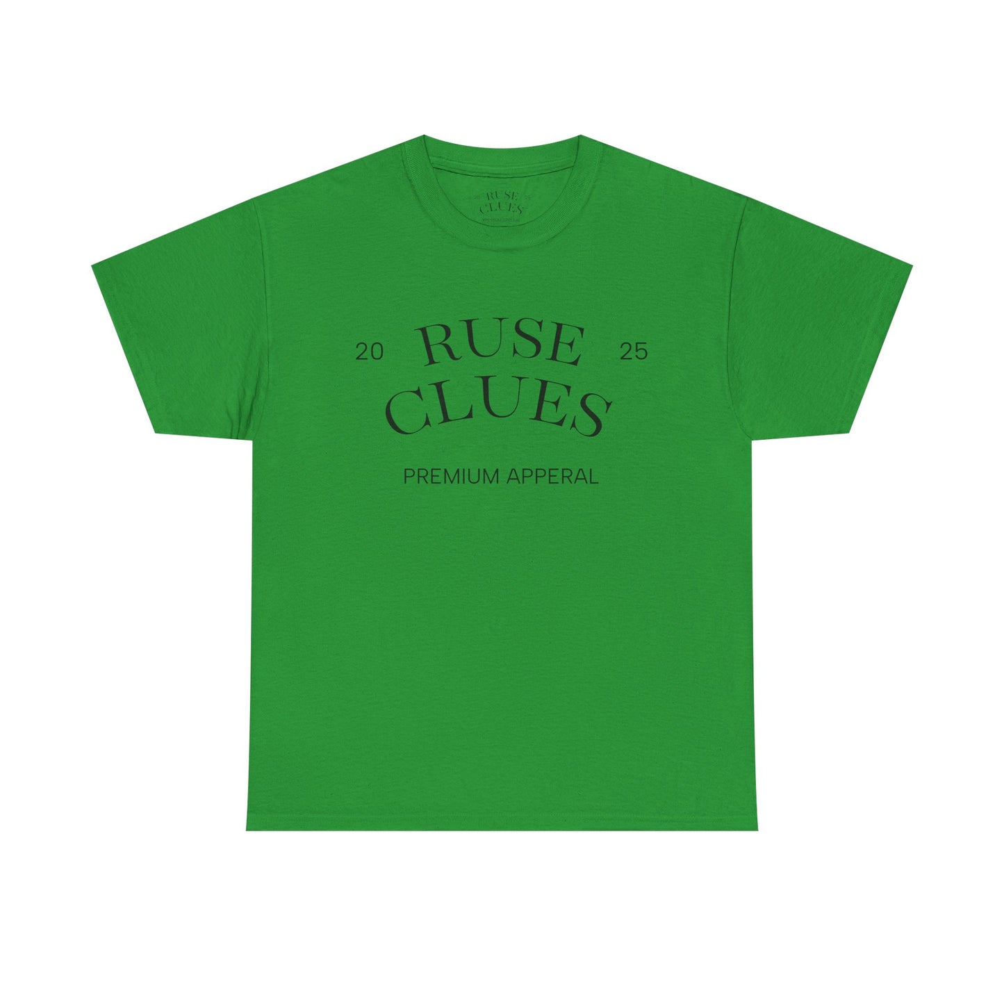Unisex Heavy Cotton RUSE CLUES Tee | Casual Wear, Gift for Him, Gift for Her, Trendy Apparel, Everyday Style