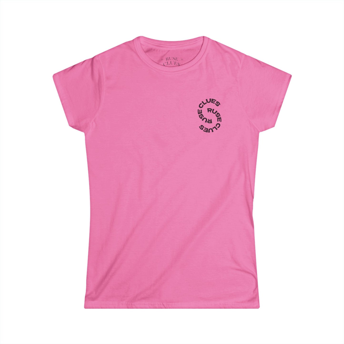 Women's Graphic Ruse Clues Tee, Casual T-Shirt, Everyday Wear, Gift for Friends, Fun Summer Top