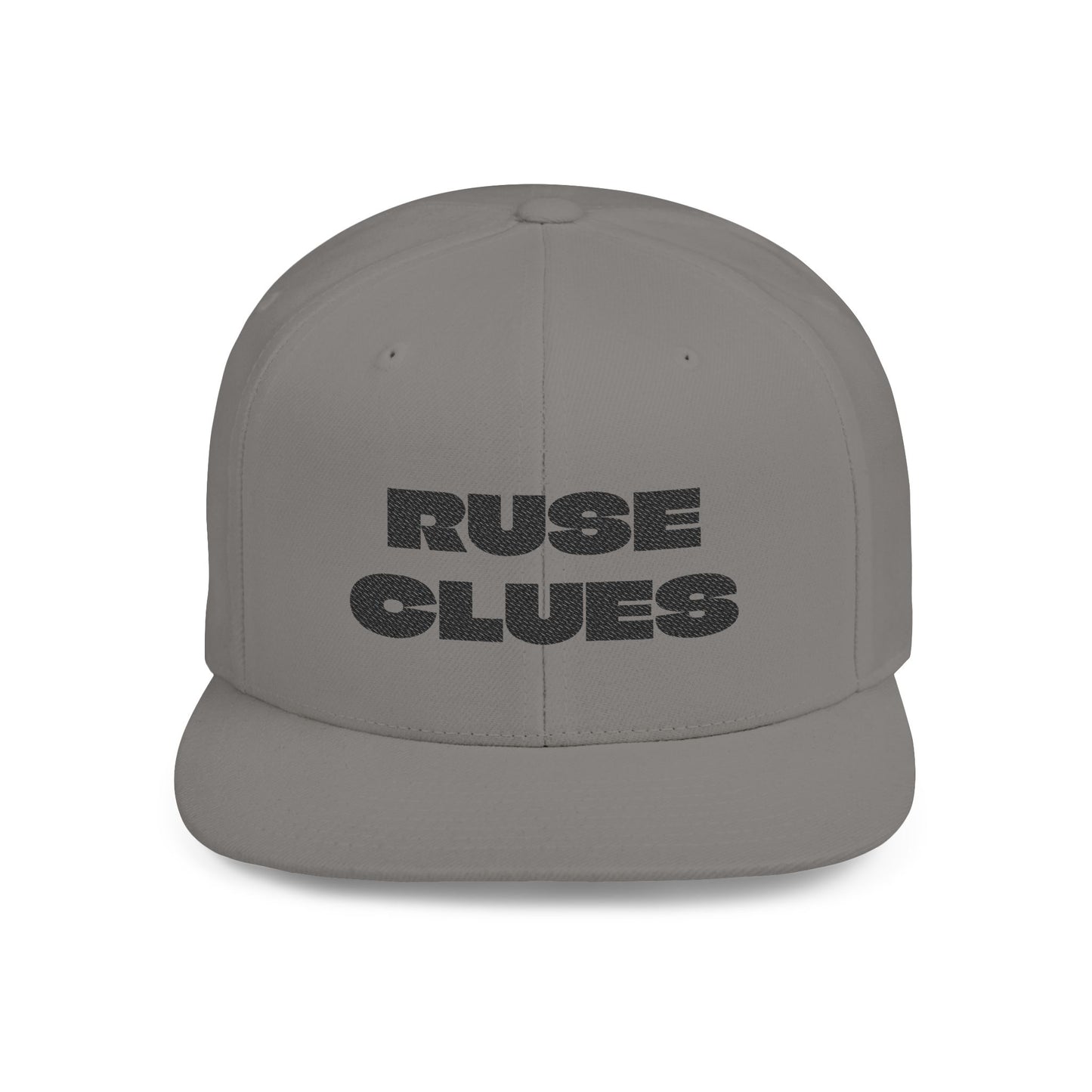 Stylish Flat Bill Snapback Ruse Clues Hat, Trendy Baseball Cap, Urban Streetwear Accessory, Perfect Gift for Men & Women