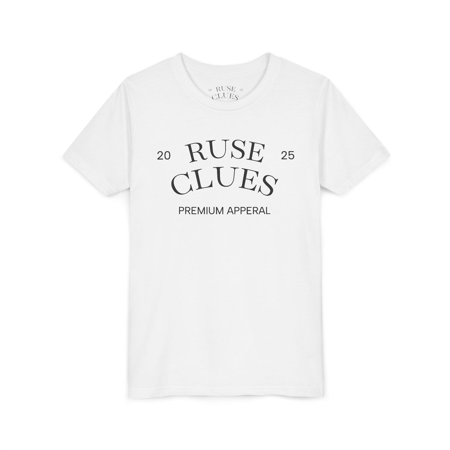 Youth Short Sleeve Ruse Clues Tee, Fun Graphic Tee, Kids Casual T-Shirt, Gift for Teens, Back to School Apparel, Summer Wear