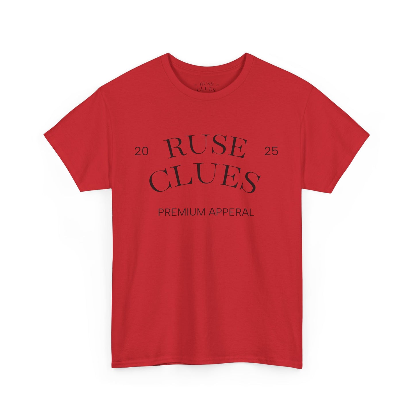 Unisex Heavy Cotton RUSE CLUES Tee | Casual Wear, Gift for Him, Gift for Her, Trendy Apparel, Everyday Style