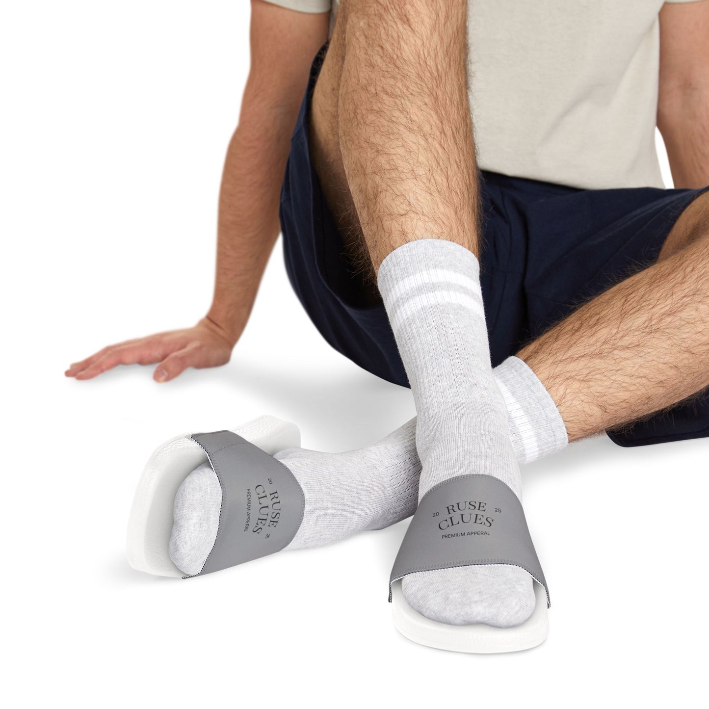 Men's Ruse Clues Removable-Strap Sandals, Casual Summer Footwear, Beach Sandals, Comfortable Pool Slides, Easy Slip-On Shoes