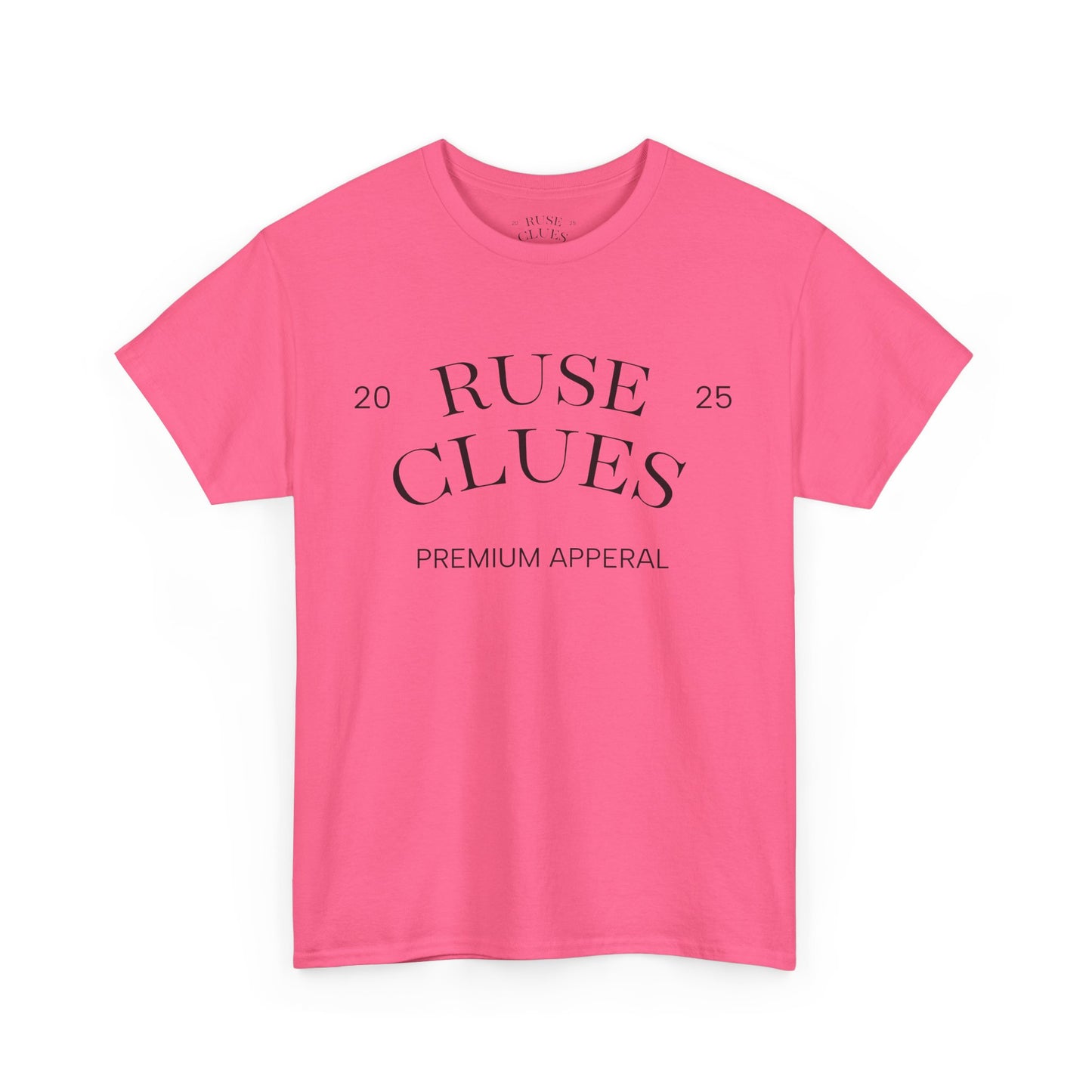 Unisex Heavy Cotton RUSE CLUES Tee | Casual Wear, Gift for Him, Gift for Her, Trendy Apparel, Everyday Style