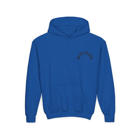 Youth Heavy Blend Hooded Ruse Clues Sweatshirt - Comfortable, Cozy, Ideal for Lazy Days, Perfect for Fall and Winter, Great Gift for Teens, Casual Wear