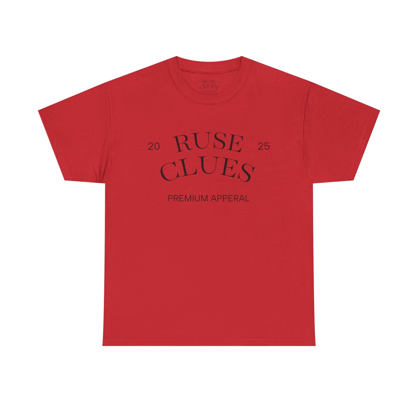 Unisex Heavy Cotton RUSE CLUES Tee | Casual Wear, Gift for Him, Gift for Her, Trendy Apparel, Everyday Style
